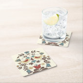 Pennsylvania Nederlands Amish Hex teken vogel amer Kartonnen Onderzetters (Insitu)