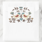 Pennsylvania Nederlands Amish Hex teken vogel amer Rechthoekige Sticker (Tas)