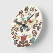 Pennsylvania Nederlands Amish Hex teken vogel amer Ronde Klok (Hoek)