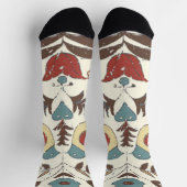 Pennsylvania Nederlands Amish Hex teken vogel amer Sokken (Top)