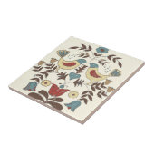 Pennsylvania Nederlands Amish Hex teken vogel amer Tegeltje (Zijkant)