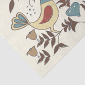 Pennsylvania Nederlands Amish Hex teken vogel amer Tissuepapier (Detail)