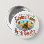 Pennsylvania Nederlands Land Ronde Button 7,6 Cm (Voorkant /achterkant)