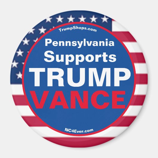 Pennsylvania ondersteunt de koelkast van TRUMP VAN Magneet (Voorkant)