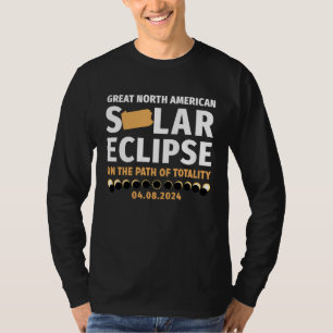 Pennsylvania op het pad van totale zonsverduisteri t-shirt