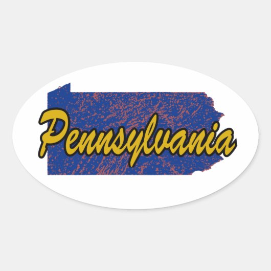 Pennsylvania Ovale Sticker (Voorkant)