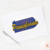 Pennsylvania Ovale Sticker (Envelop)
