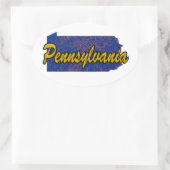 Pennsylvania Ovale Sticker (Tas)