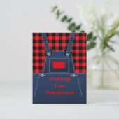 Pennsylvania Overalls Buffalo Play Briefkaart (Staand voorkant)