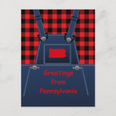 Pennsylvania Overalls Buffalo Play Briefkaart (Voorkant)