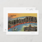 Pennsylvania (Overheidskapitaal/Bloem) Briefkaart (Voorkant / Achterkant)