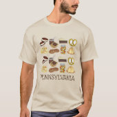 Pennsylvania PA Dutch Amish Country Foods T-shirt (Voorkant)
