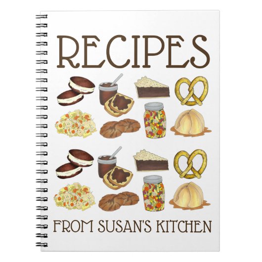 Pennsylvania PA Dutch Recipipes Personalized Cooki Notitieboek (Voorkant)