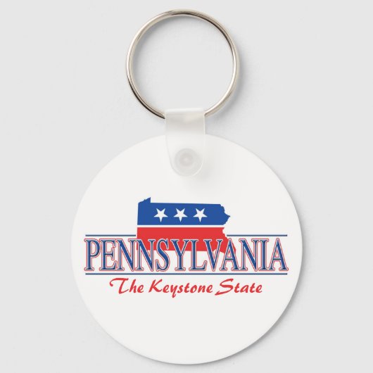 Pennsylvania Patriotic Sleutelhanger (Voorkant)