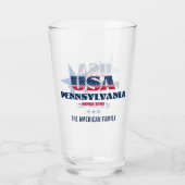 Pennsylvania Patriottische trots gepersonaliseerd Glas (Achterkant)