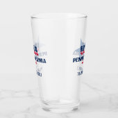 Pennsylvania Patriottische trots gepersonaliseerd Glas (Rechts)