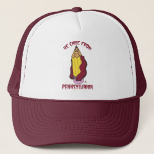 Pennsylvania Pencil Vampire Cartoon Funny Logo Trucker Pet