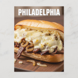 Pennsylvania Philadelphia Philly Cheesesteak Briefkaart