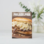 Pennsylvania Philadelphia Philly Cheesesteak Briefkaart (Staand voorkant)