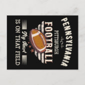 Pennsylvania Pittsburgh Amerikaans Football Briefkaart (Voorkant)