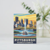 Pennsylvania Pittsburgh Reizen Briefkaart (Staand voorkant)