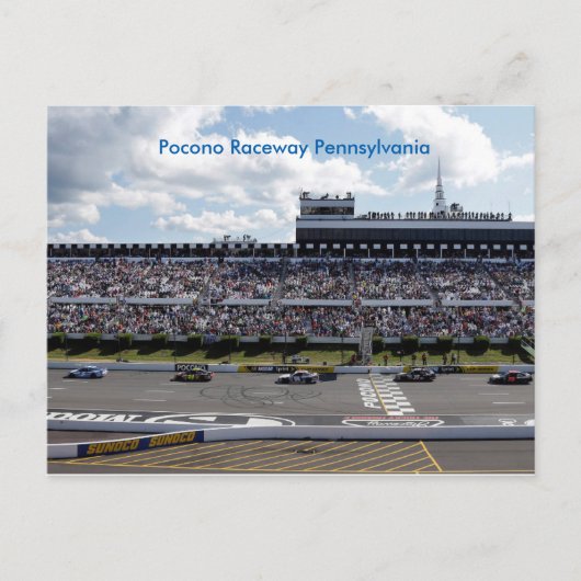 Pennsylvania Pococo Raceway Briefkaart (Voorkant)