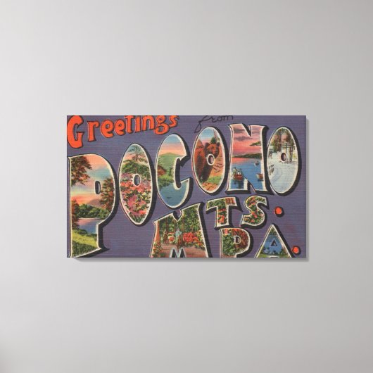 Pennsylvania - Pocono Mountians 2 Canvas Afdruk (Voorkant)