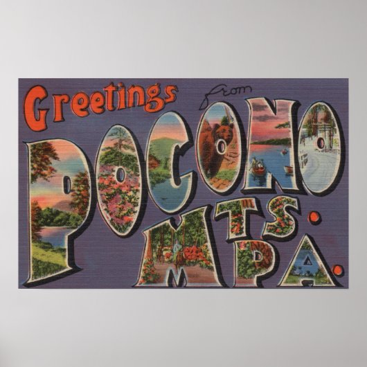Pennsylvania - Pocono Mountians 2 Poster (Voorkant)