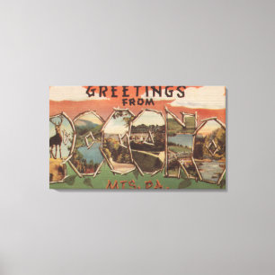 Pennsylvania - Pocono Mountians Canvas Afdruk