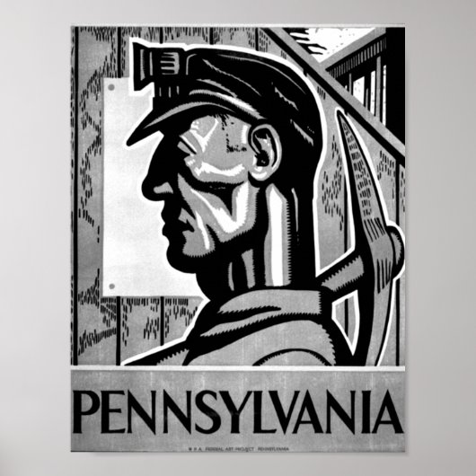 Pennsylvania Poster WPA 1938 Poster (Voorkant)