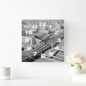 Pennsylvania Railroad 30th St.Station Wall Clock Vierkante Klok (Huis)