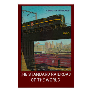 Pennsylvania Railroad Annual Report cover  1960    Perfect Poster