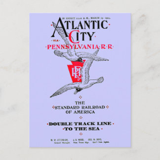 Pennsylvania Railroad Atlantic City Service 1904 Briefkaart