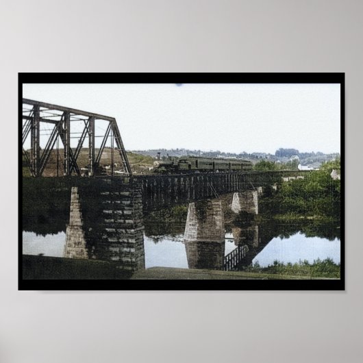 Pennsylvania Railroad bridge Mont Clare PA Poster (Voorkant)