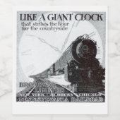 Pennsylvania Railroad Broadway Limited 1928 Wijn Etiket (Enkel label)