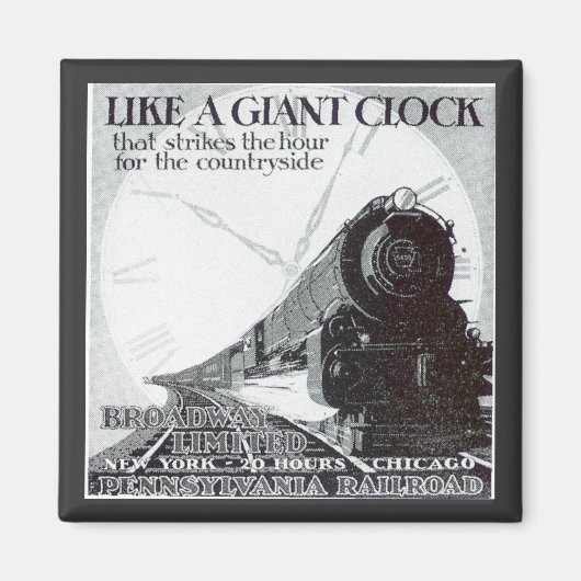 Pennsylvania Railroad Broadway Limited 1929 Magneet (Voorkant)