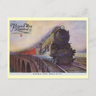 Pennsylvania Railroad Broadway Limited,  Briefkaart