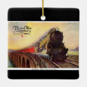 Pennsylvania Railroad Broadway Limited Keramisch Ornament (Achterkant)