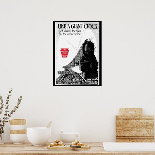 Pennsylvania Railroad Broadway Limited Poster (Keuken)