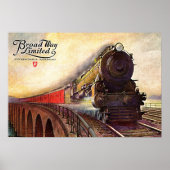 Pennsylvania Railroad Broadway Limited Poster (Voorkant)