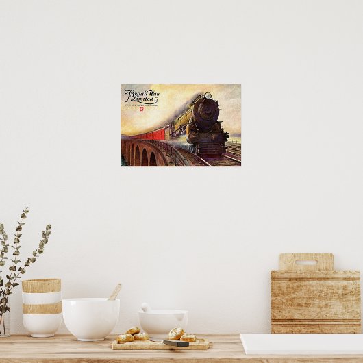 Pennsylvania Railroad Broadway Limited Poster (Keuken)