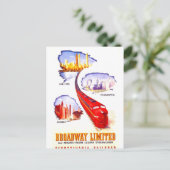 Pennsylvania Railroad Broadway Limited Streamliner Briefkaart (Staand voorkant)