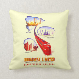 Pennsylvania Railroad Broadway Limited Streamliner Kussen