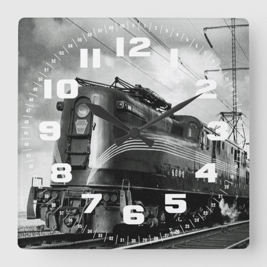Pennsylvania Railroad Congressional Vierkante Klok (Voorkant)