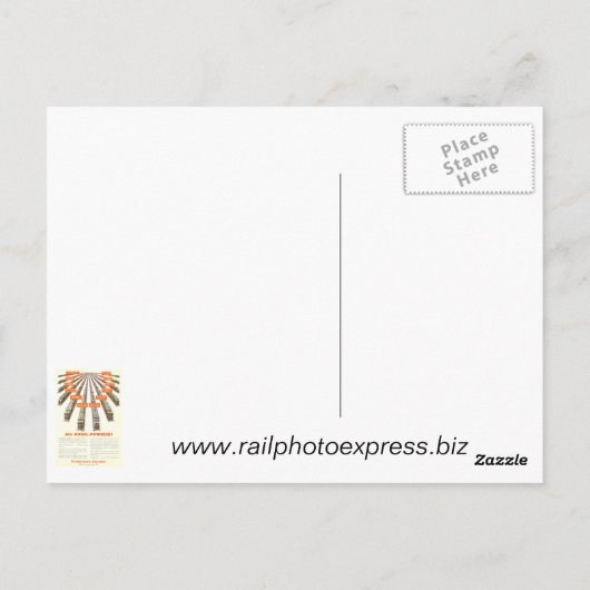 Pennsylvania Railroad CUSTOM Stock Certificate Briefkaart (Achterkant)