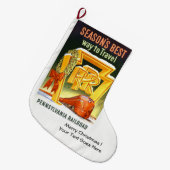 Pennsylvania Railroad, de beste manier om te reize Grote Kerstsok (Voorkant (Hangend))
