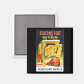 Pennsylvania Railroad, de beste manier om te reize Magneet (Voorkant / Achterkant)