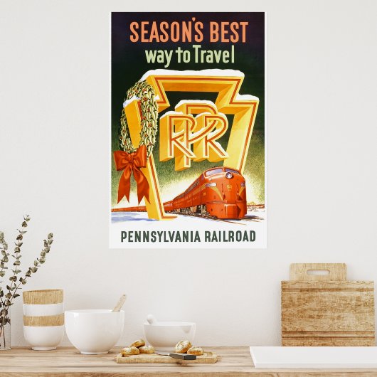 Pennsylvania Railroad, de beste manier om te reize Poster (Keuken)