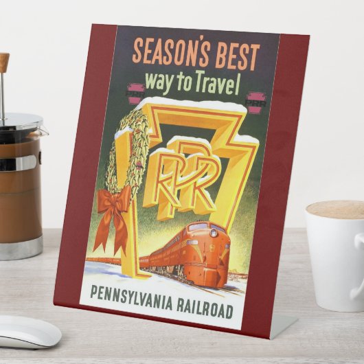 Pennsylvania Railroad, de beste manier om te reize Reclamebord Met Voetstuk (Insitu)