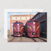 Pennsylvania Railroad E-8a,s (JTFS) 5809 en 5711 Briefkaart (Voorkant / Achterkant)